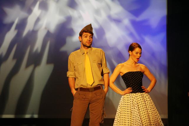 Divákům zazpívali také členové Městského divadla Brno Aleš Slanina a Hana Holišová. Foto Michal Klíma